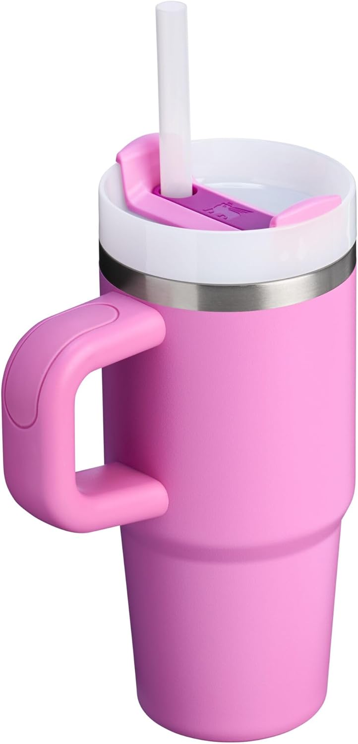 Stanley Quencher H2.0 Tumbler with Handle & Straw 30 oz | Twist On 3-Way Lid | Cupholder Compatible for Travel | Insulated Stainless Steel Cup | BPA-Free | Cherry Blossom