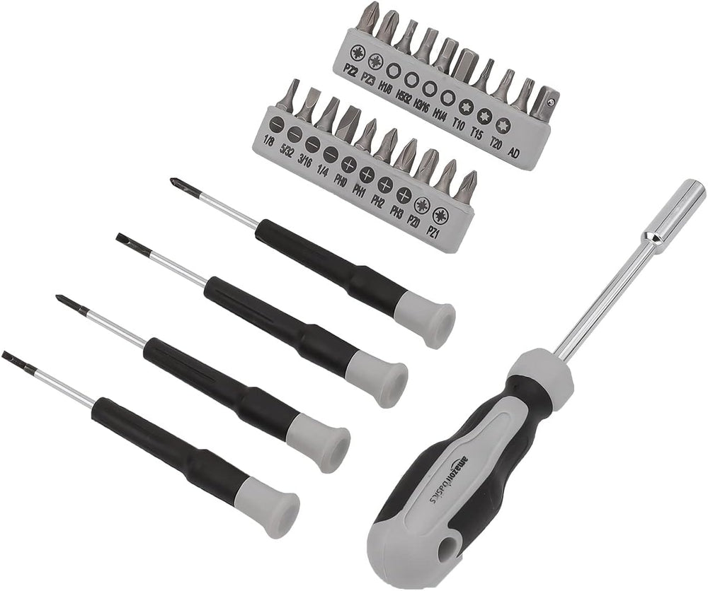 Amazon Basics 131-Piece General Household Home Repair and Mechanic's Hand Tool Kit Set