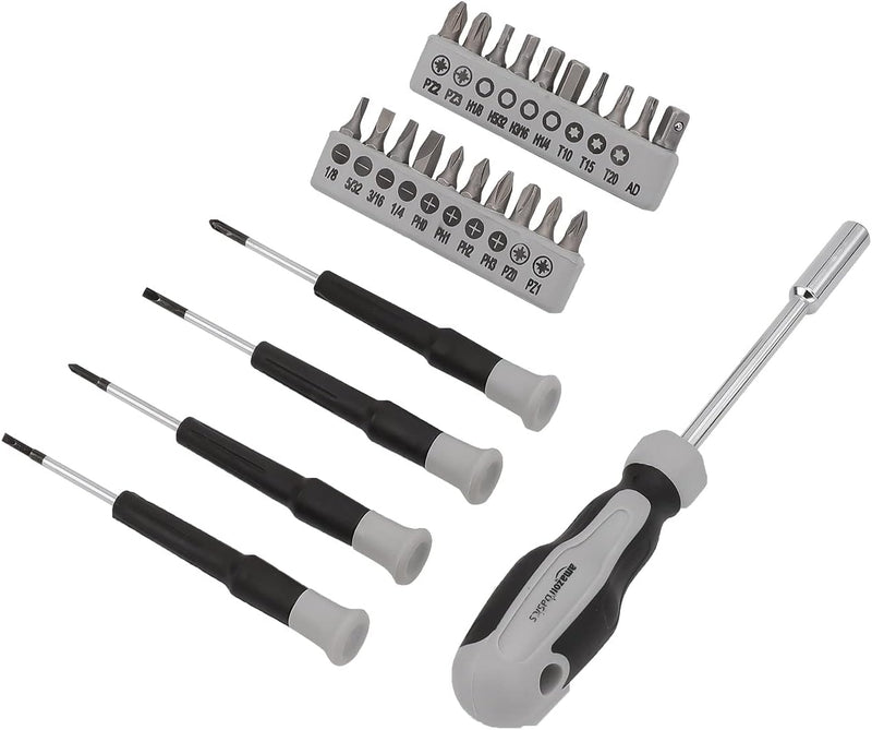 Amazon Basics 131-Piece General Household Home Repair and Mechanic's Hand Tool Kit Set