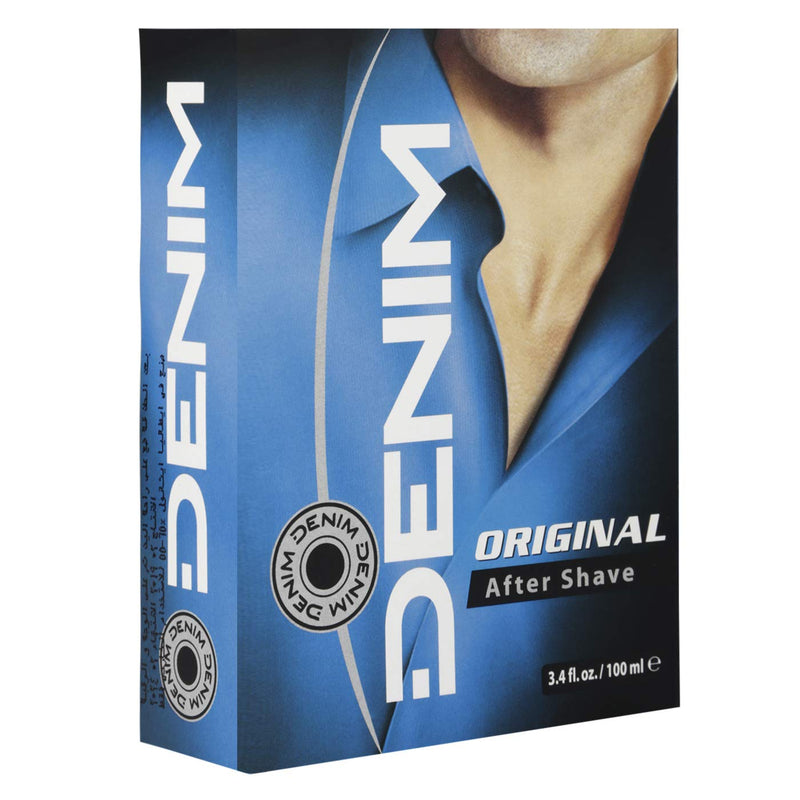 Denim Aftershave for Men - Original Fast Acting Instant Smoothen Freshly Shaved Skin Helps With Razor Burn Fresh and Toned Long Lasting Fragrance 100ML