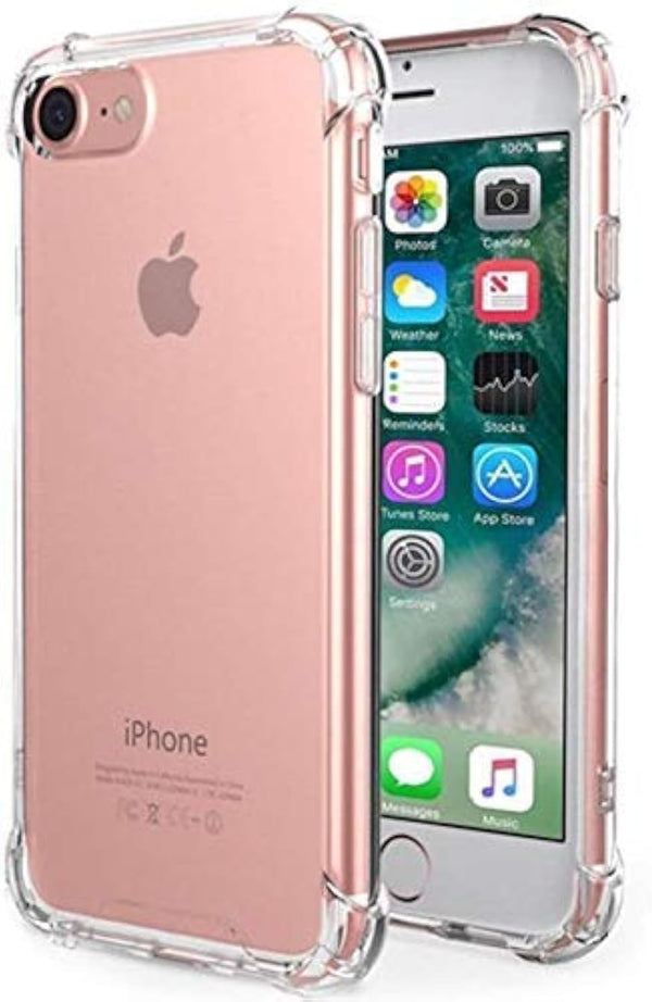 Apple iPhone 6 / 6S Case Cover Protective Shock Absorption Bumper soft Transparent Case for Apple iPhone 6 / 6S by Nice.Store.UAE (Clear)