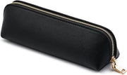 Portable PU Pencil Case, Triangle Stationery Bag Pencil Pouch Cosmetic Organizer Bag for Men and Women, Black, Black, Triangle - Black - Triangle