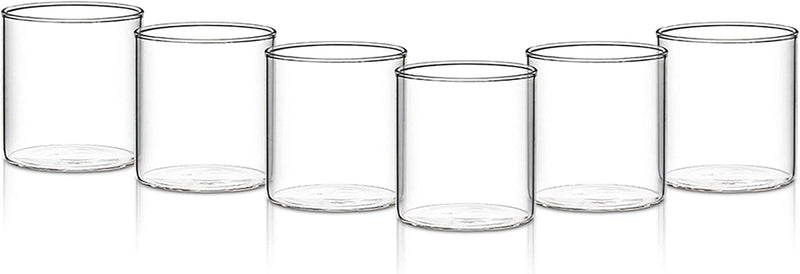 Borosil Vision Transparent Water Glass/Cold Drink Tumbler/ Beer Glass/Juice Glass Set of 6 Pcs (295 ML each) Flame Proof Glasses, Microwave & Dishwasher Safe