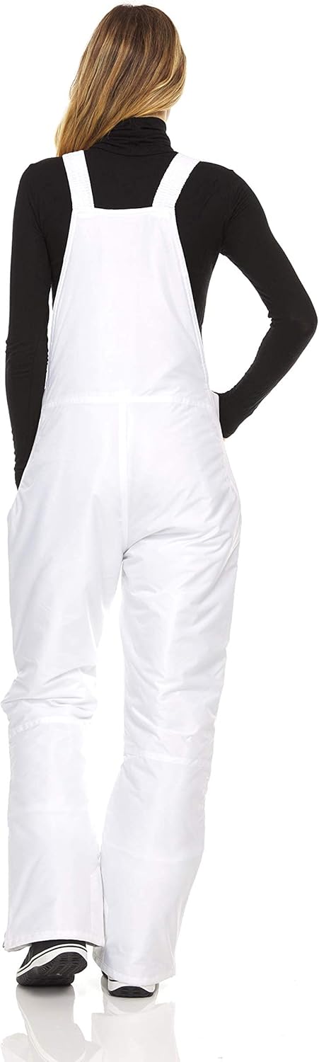 Arctic Quest womens Ski Snow Bibs Pants Insulated Water Resistant Overalls Snowboarding Winter Waterproof Pants Overalls (pack of 1)