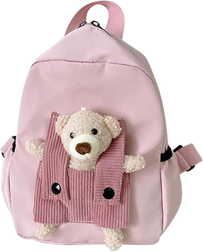 Cute Bear Toddler Backpack for Boys and Girls, Small Lightweight School Bag with Adjustable Straps, Kids Rucksack for Nursery, Kindergarten, Travel and Outdoor Use