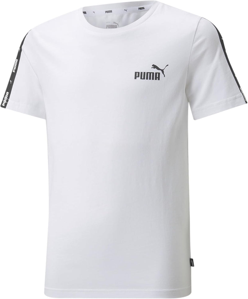 Boys ESS Tape Lifestyle Kids Shirts - Puma White