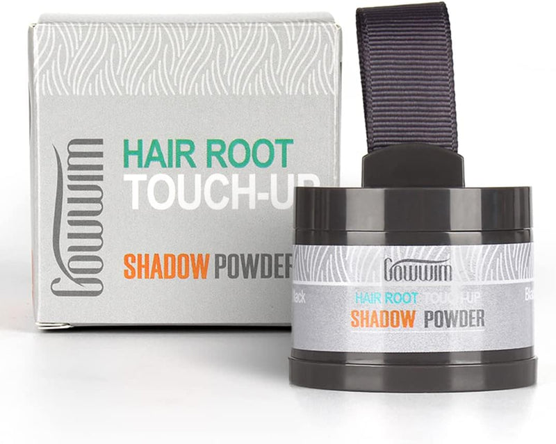 Gowwim Root Touch up Powder, Instantly Gray Hair Cover up Hairline Powder for Women & Men Waterproof and Sweatproof Root Cover Up Long-Lasting for Thinning & Loss Hair (D-Brown) - Dark Brown 0.14oz