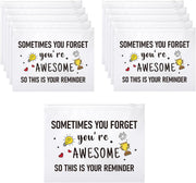 50 Pcs Inspirational Gifts EVA Cosmetic Bag for Women You Are Braver Awesome Makeup Bag Mini Toiletry Bag with Zipper Encouragement Birthday Gift for Xmas Daughter Sister Friend, white background, - You Are Awesome