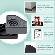 Anti Vibration Pads for Washing Machine, Washer & Dryer Pedestals Shock and Noise Cancelling Washing Machine Foot Pads, Washing Machine Support Stabilizer Mat Protect Laundry Shaking Walking Skidding