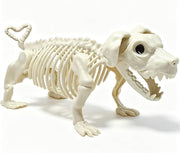 GGEROU Posable Full Body Halloween Skeleton with Movable Joint,Halloween Life Size Skeleton Weatherproof Human Bones Body Prop for Graveyard Decor,House Haunted (Hight2.95ft /90cmKids) - Dog
