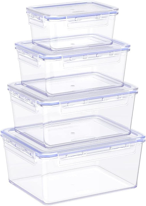 Cosmoplast Lock2Go 4-Pcs. Set of Food Storage Containers with Lids 300, 600, 900, 1200 ml