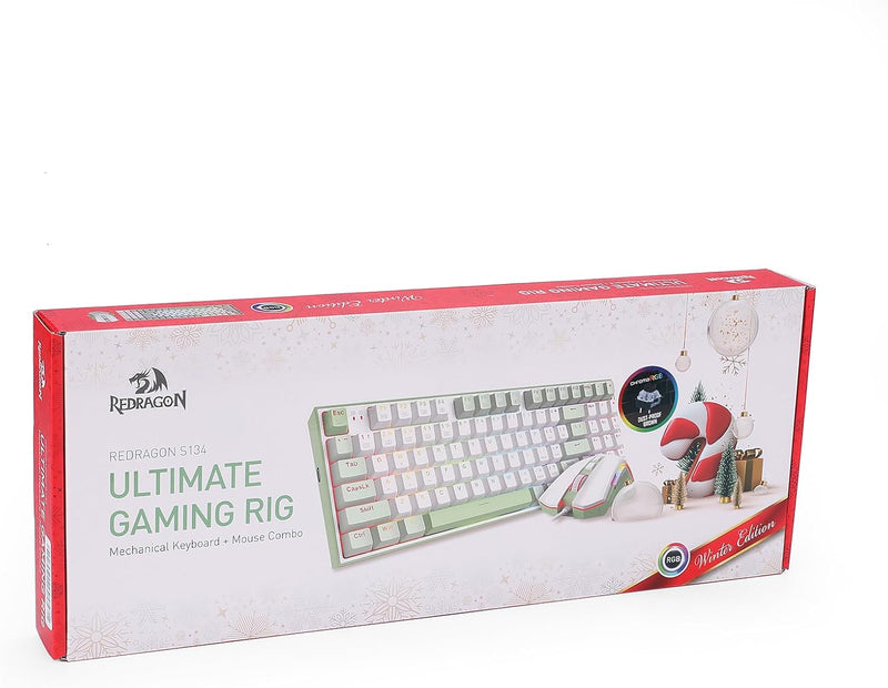 Redragon Ultimate Gaming Rig S134 Mechanical Keyboard & Gaming Mouse Kit