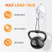 KORCCI Suction Cup Hooks 12Pack - Max Load 10LB, 1.77Inch Clear Small Suction Cups, No Trace, Reusable & Removable Suction Cup with Stainless Steel Hooks, for Tile Glass Window Shower Kitchen Bathroom - 12pc-Medium Size