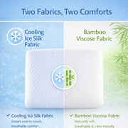 Slim 3.2" Memory Foam Full Pillow-Thin, Flat, Soft Yet Supportative for Belly, Back& Stomach Sleepers - 3.2" Slim(Standard)