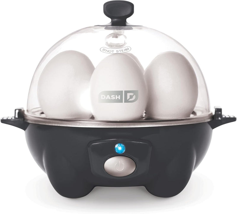 DASH Rapid Egg Cooker: 7 Egg Capacity Electric Egg Cooker for Hard Boiled Eggs, Poached Eggs, Scrambled Eggs, or Omelets with Auto Shut Off Feature - Aqua
