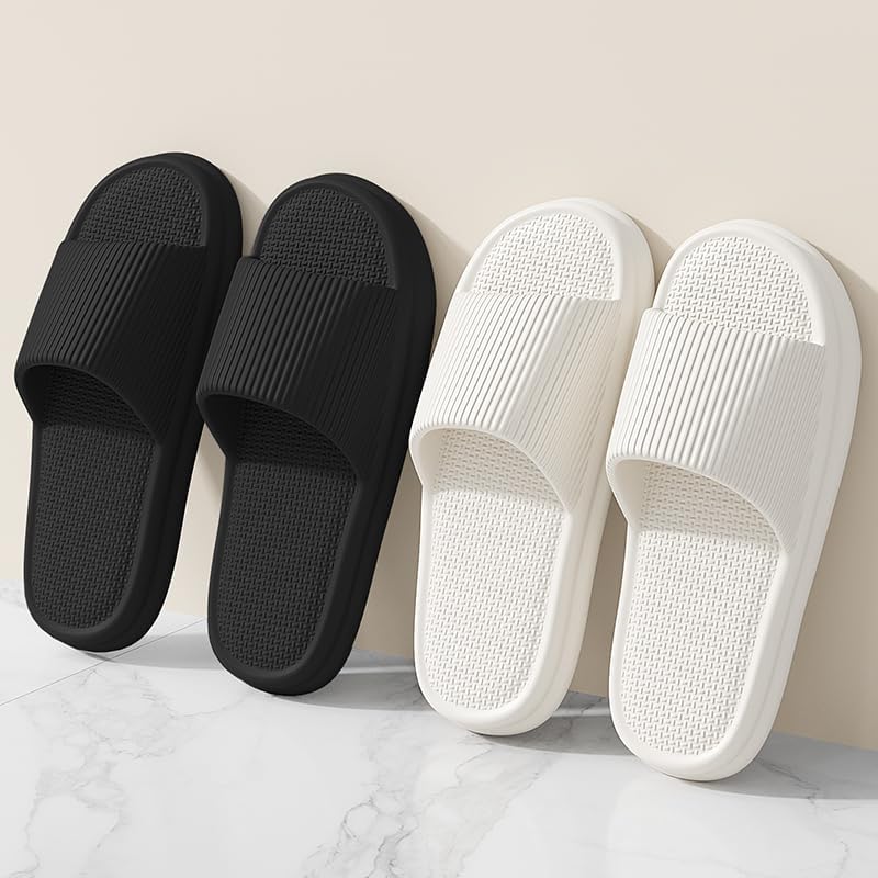 JIJIe Slippers for Men & Women, Soft Lightweight EVA Non-Slip, Perfect for Indoor, Bathroom, and Beach Use