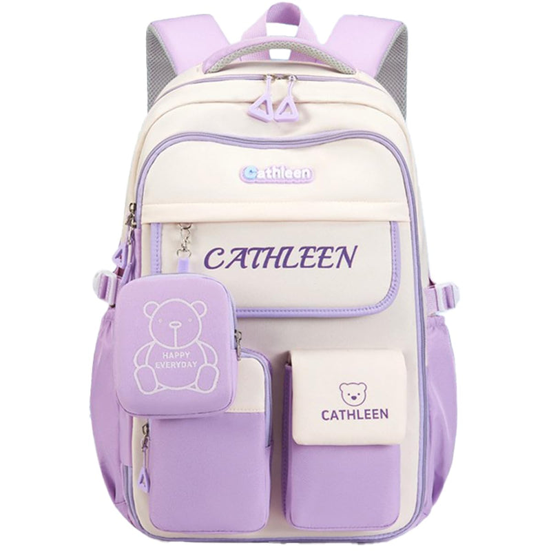 SKY VIEW Kids Backpack Girls And Boys Side-opening Refrigerator Lightweight Elementary Schoolbag Cute Cartoon Bear Large Capacity School Laptop Bookbags For Teens Students