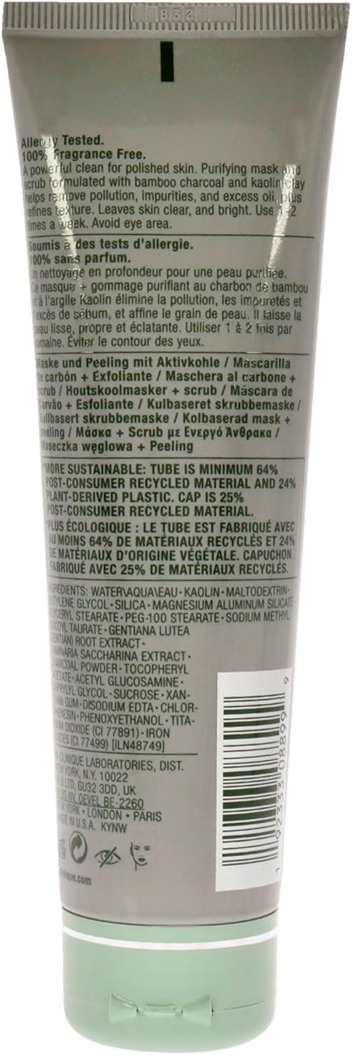 All About Clean 2-in-1 Charcoal Mask + Scrub - 100ml/3.4oz - 100 ml (Pack of 1)