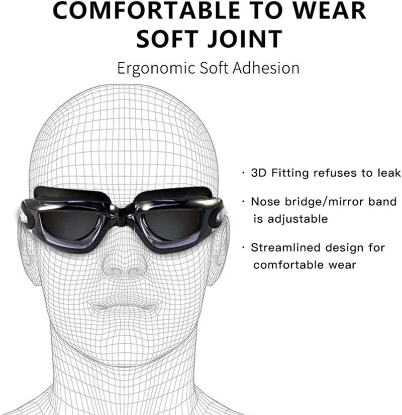 Professional Anti Fog Swim Goggle No Leaking UV Protection Wide View Swimming Goggles For Women Men Adult Youth Kids