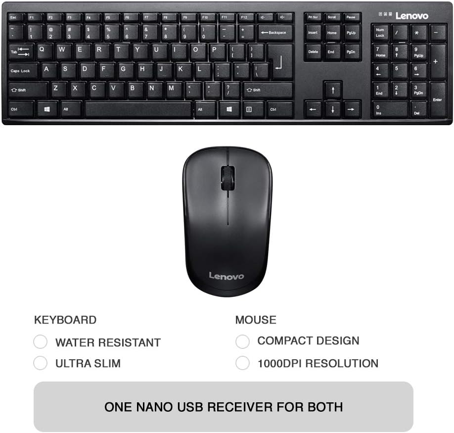 Lenovo Wireles Keybrd+MoUSe Combo – image 2