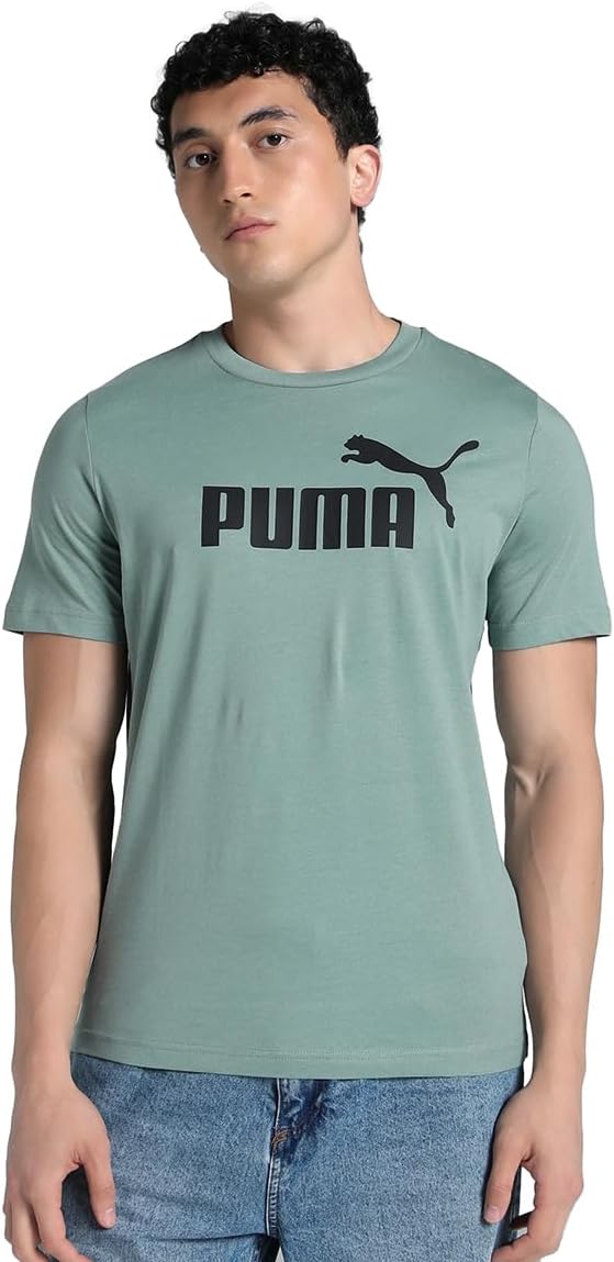 Mens ESS No.1 Logo Tee Tees - Green Moon