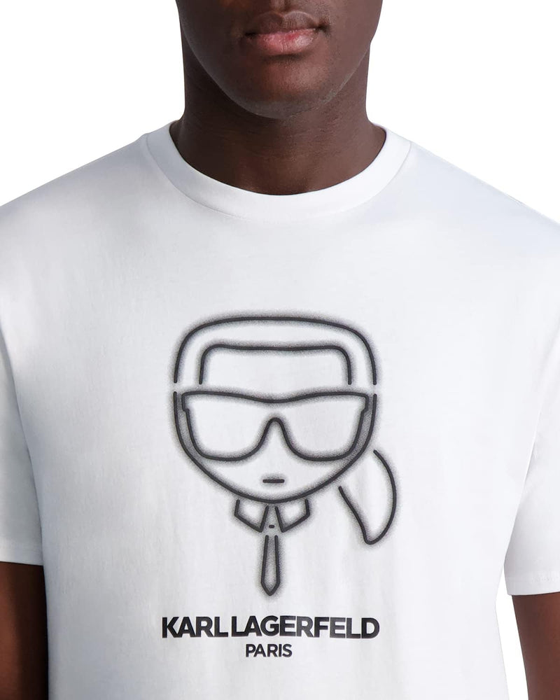 Karl Lagerfeld Paris Men's Soft Cotton Crew Neck T-Shirt
