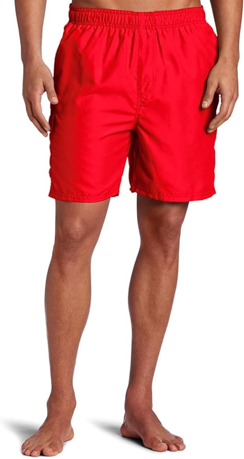 Men's Havana Swim Trunks (Regular & Extended Sizes) Swim Trunks - Havana Red