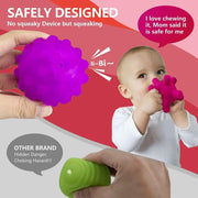 Mumoo Bear Sensory Multi-Ball Set - 6-Piece Textured Toy for Babies 6 Months+, Stimulates Exploration and Motor Skills