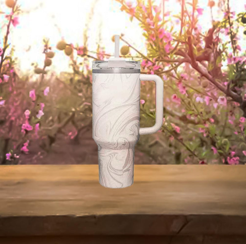 Quencher H2.0 Flowstate Tumbler Stainless Steel Vacuum Insulated Tumbler With Lid and Straw - For Water, Iced Tea, Coffee And More (BubbleGum)