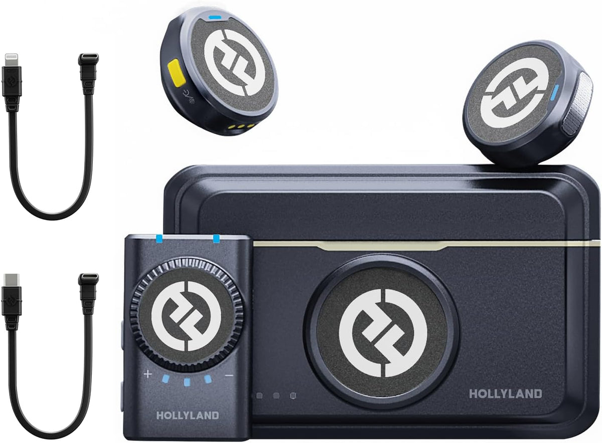 Hollyland LARK M2 Wireless Microphone for iPhone, Android and Camera, 48KHz 24Bit Hi-Fi Audio, 1000ft LOS Range, Noise Cancellation, 40H Duration for Vlogging, YouTube, Streaming – image 5