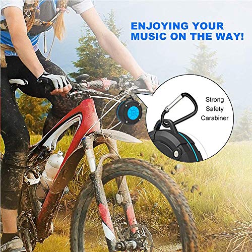 Talen Shower Speaker Waterproof IPX7 Bluetooth Speaker with Suction Cup & Hook - Shower Radios, Waterproof Speaker with Louder HD Sound for Bathroom, Pool, Beach, Outdoor