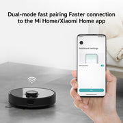 Xiaomi Robot Vacuum S10T, Smart LDS Navigation, 8000Pa Powerful Suction, 5200mAh Large Battery Capacity, 2-in-1 Vacuum and Mop, App Control, Pet Hair & Carpet Cleaning, Black