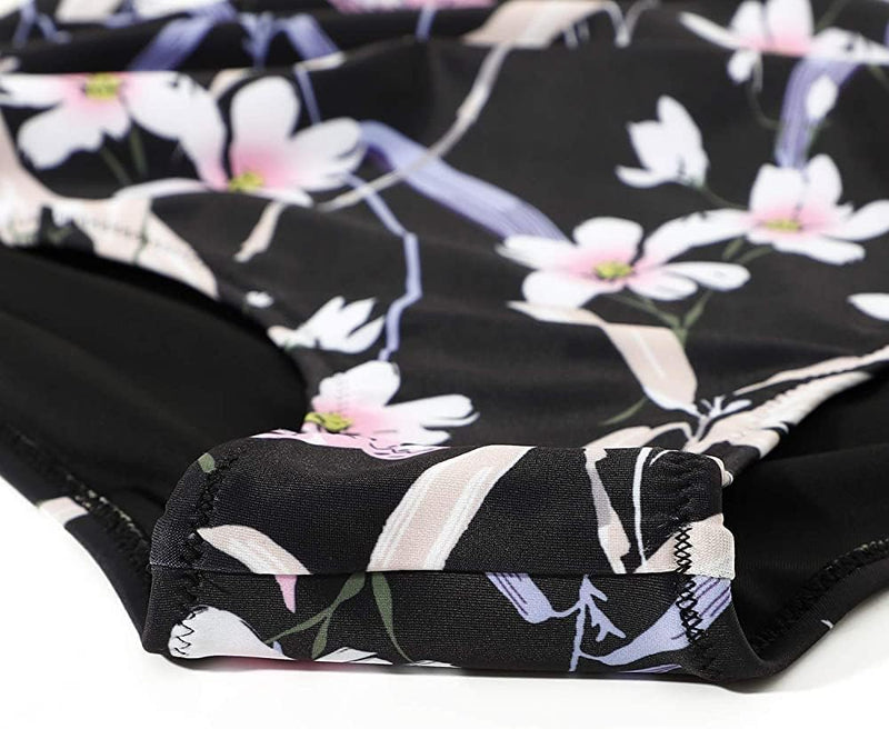 Women High Waisted Wrap Bikini Set Back Tie 2 Piece Swimsuits Low Neck Push Up Bathing Suits Solid Swimwear Print Criss cross Swimming suit Beachwear
