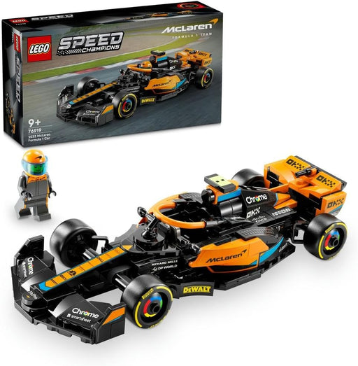 LEGO Speed Champions 2023 McLaren Formula 1 Race Car Toy for 9 Plus Year Old Kids, Boys & Girls who Love Independent Play, Buildable Vehicle Model Set, Kids' Bedroom Decoration, Birthday Gift 76919 - ‎Multicolor