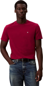 mens Ss Classic Monogram Tee Lv04rd254g T-Shirts - Beet Red