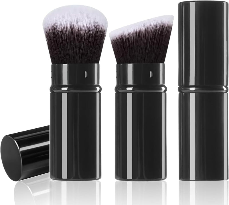 2pack Foundation Brush With Cover for Makeup,Blush Brush With Cap for Liquid Makeup