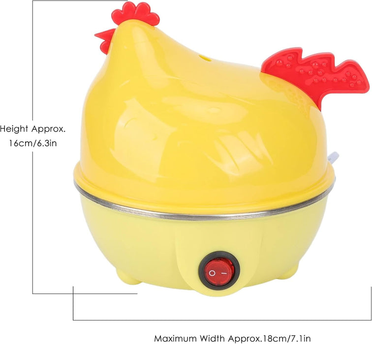 ECVV Multi-functional Electric Eggs Boiler Chicken Egg Cooker Cooker Steamer Home Kitchen Use | 7 Egg Capacity Multifunction Electric Boiled Egg Maker Food Steamer | Random Color |
