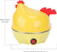 ECVV Multi-functional Electric Eggs Boiler Chicken Egg Cooker Cooker Steamer Home Kitchen Use | 7 Egg Capacity Multifunction Electric Boiled Egg Maker Food Steamer | Random Color |