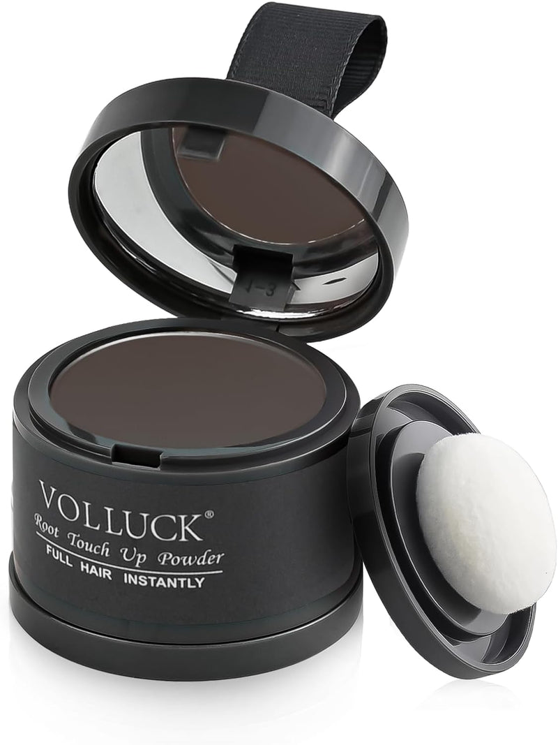 Root Touch Up Hair Powder Root Cover Up Hairline Shadow Powder Stick, Root Touch Up Dark Brown for Thinning Hair for Women and Men, Bald Spots, Eyebrows, Beard Line, Dark-Brown, Pack Of 1 - Dark-Brown 3.97 g (Pack of 1)