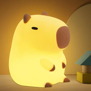 OkiyiD - Donut Lamp, Kawaii Silicone Night Lamp for Girls, Cute Soft LED Lamp, Dimmable Light Donut, Rechargeable Bedside Lamp for Kids, Bedroom Decor - yellow