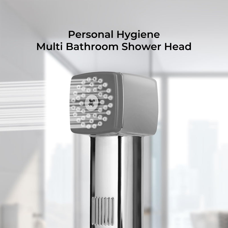 Geepas Hand Held Toilet Bidet Sprayer | Personal Hygiene Bathroom Bidet Tap Spray, Shattaf Toilet Cleaning Faucet | Water Hose & Mounted Sprayer Holder Included, Bidet Toilet Spray