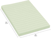 Amazon Basics Lined Sticky Notes, 4 x 6-Inch, Assorted Colors, 5-Pack