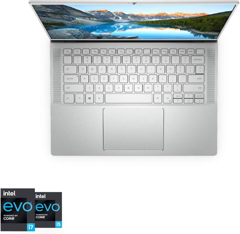 Dell Inspiron 14 7400 Ultraslim Laptop, 11th Gen Intel Core i5-1135G7, 14.5 Inch QHD+, 256GB SSD, 8 GB RAM, Intel® Iris® Xe Graphics, Win 10 Home, Eng Ar KB, Silver