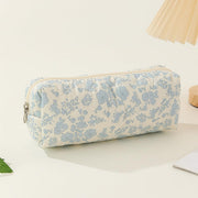 Cute Pencil Case Aesthetic Student Pouch Yellow Bow - Orchid