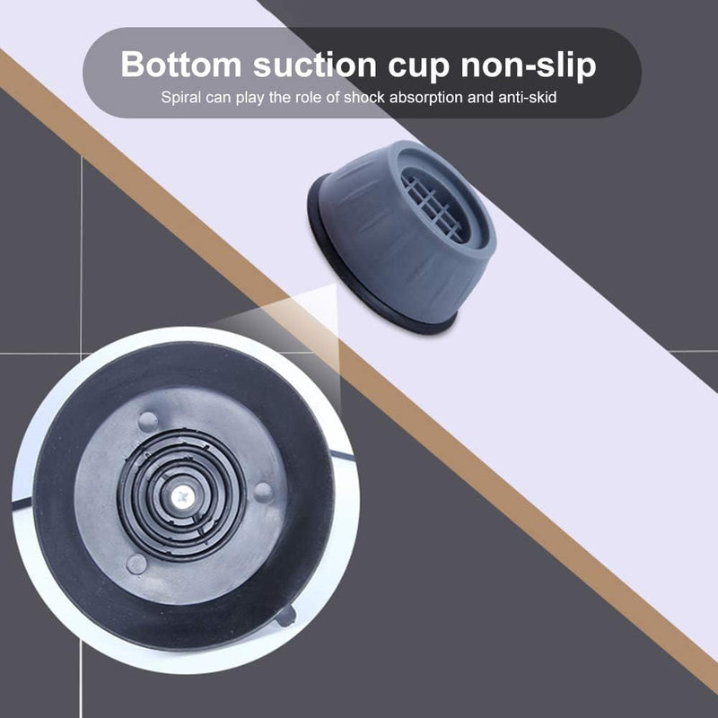8 Pcs Shock and Noise Cancelling Washing Machine Support, Noise Reducing and Anti Slip Anti Vibration Rubber Washing Machine Feet Pads, Anti-Walk Dryer Washer Vibration Pads,Washing Machine Stabilizer