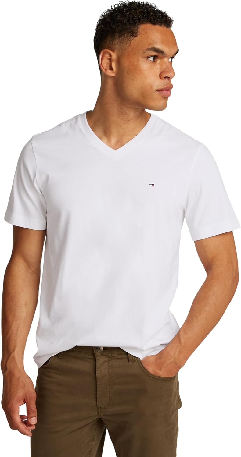 Tommy Hilfiger Mens Core Tommy Flag Logo Tee T-Shirt