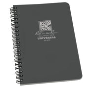 Rite in the Rain Weatherproof Side Spiral Notebook, 4.875" x 17.8 cm, Blue Cover, Universal Pattern (No. 273)", 1 pack - 1 Pack Gray