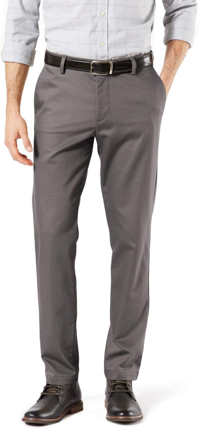Men's Signature Khaki Slim Fit Pants Casual - Magnet