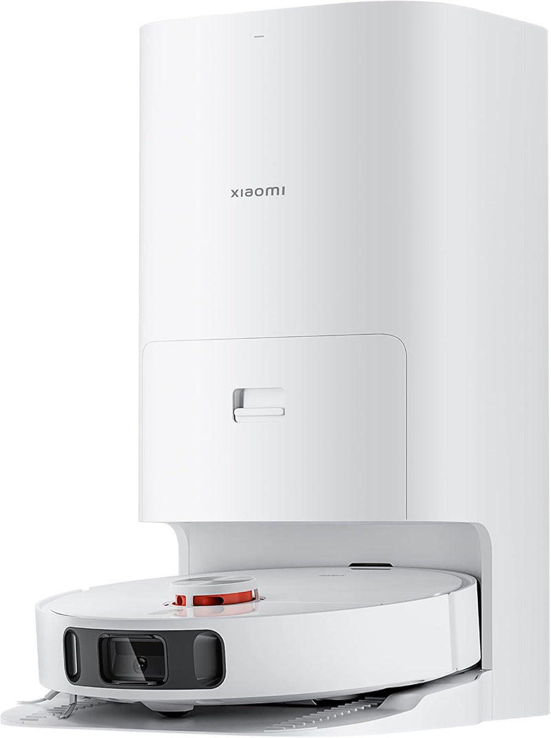 Xiaomi Robot Vacuum X10+ with Smart Cleaning all-in-one Station S-Cross AI Advanced 3D obstacle recognition 4000Pa powerful Suction high speed rotation, 3 water volume settings - White