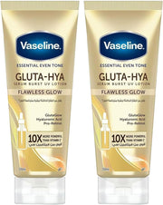 Essential Even Tone Flawless Glow Gluta-Hya Serum Burst UV Lotion Value Pack, 2 x 200 ml - 200ml, Pack of 2